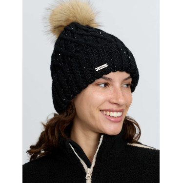 Cuffietta con paillettes Bernie blu navy LeMieux Nero