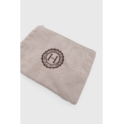 Pochette Cachou Harcour Chevrone