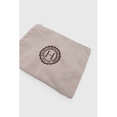Pochette Cachou Harcour Chevrone