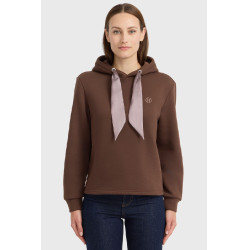 Celia felpa con cappuccio Harcour donna Castagno Marrone