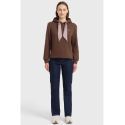 Celia felpa con cappuccio Harcour donna Castagno Marrone
