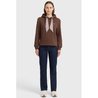 Celia felpa con cappuccio Harcour donna Castagno Marrone