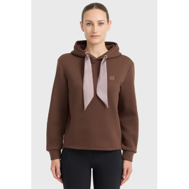Celia felpa con cappuccio Harcour donna Castagno Marrone