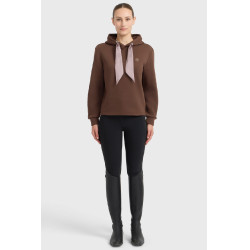 Celia felpa con cappuccio Harcour donna Castagno Marrone