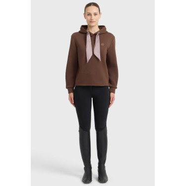 Celia felpa con cappuccio Harcour donna Castagno Marrone