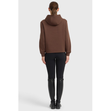 Celia felpa con cappuccio Harcour donna Castagno Marrone