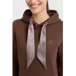 Celia felpa con cappuccio Harcour donna Castagno Marrone
