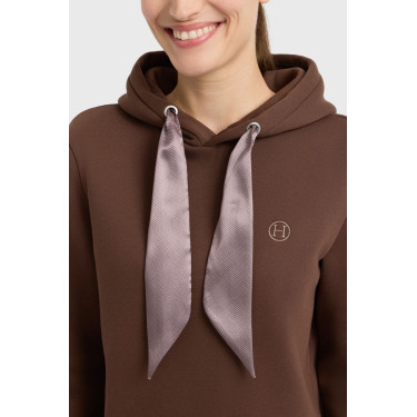 Celia felpa con cappuccio Harcour donna Castagno Marrone