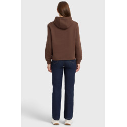 Celia felpa con cappuccio Harcour donna Castagno Marrone