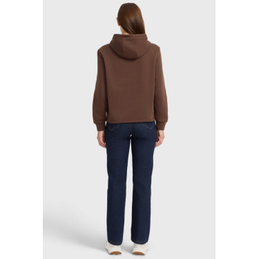 Celia felpa con cappuccio Harcour donna Castagno Marrone
