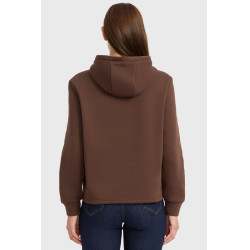 Celia felpa con cappuccio Harcour donna Castagno Marrone