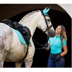 Tappetino LeMieux Suede Dressage Square Azzurro Blu