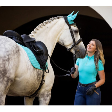 Tappetino LeMieux Suede Dressage Square Azzurro Blu