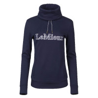Felpa con collo a camino LeMieux con cappuccio Blu navy