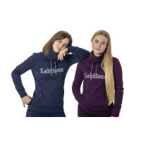 Felpa con collo a camino LeMieux con cappuccio Blu navy Felpa con collo a camino LeMieux con cappuccio Blu navy