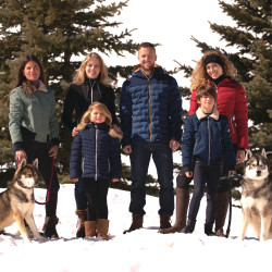 Parka Flags & Cup bambino Niskiki Blu navy