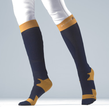 Calzini unisex Flags & Cup Emo Marino / miele Blu