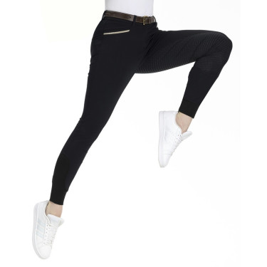 Pantaloni Equithème Gizel fondello in silicone Nero Pantaloni Equithème Gizel fondello in silicone Nero