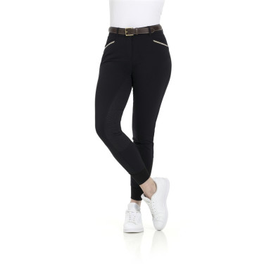 Pantaloni Equithème Gizel fondello in silicone Nero Pantaloni Equithème Gizel fondello in silicone Nero