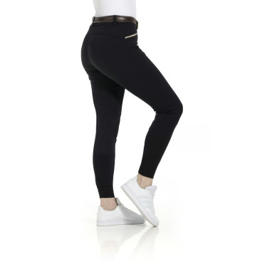 Pantaloni Equithème Gizel fondello in silicone Nero Pantaloni Equithème Gizel fondello in silicone Nero