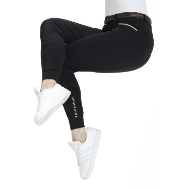 Pantaloni Equithème Gizel fondello in silicone Nero Pantaloni Equithème Gizel fondello in silicone Nero