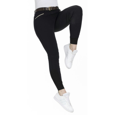 Pantaloni Equithème Gizel fondello in silicone Nero Pantaloni Equithème Gizel fondello in silicone Nero