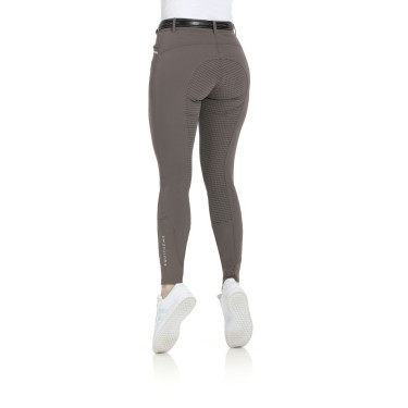 Pantaloni Equithème Gizel fondello in silicone Talpa Marrone