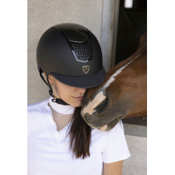 Casco Equithème Airy Nero / blu brillante Casco Equithème Airy Nero / blu brillante