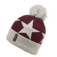 Cuffia con pompon LeMieux Sasha Rioja Viola Cuffia con pompon LeMieux Sasha Rioja Viola