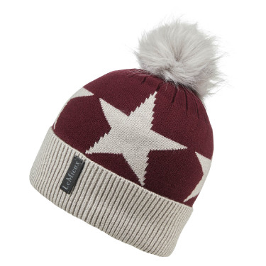 Cuffia con pompon LeMieux Sasha Rioja Viola