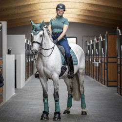 Sottosella da dressage LeMieux Carbon Mesh Square Saggio Blu