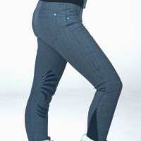 Damenreithose Flags & Cup Checks Grigio Damenreithose Flags & Cup Checks Grigio