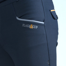 Pantaloni Flags & Cup Bassano Junior Blu navy