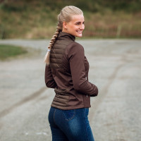 Giacca softshell ibrida da donna Horze Maeve Cioccolato al latte Marrone Giacca softshell ibrida da donna Horze Maeve Cioccolato al latte Marrone