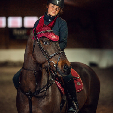 Cuffia anti-mosche Alaska B Vertigo Fico vino rosso