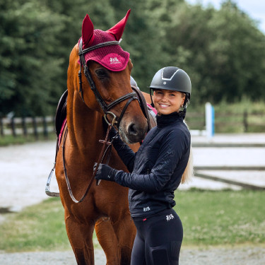 Cuffia anti-mosche Alaska B Vertigo Fico vino rosso