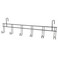 Porta briglie Hippotonic 6 posti, con ganci Nero
