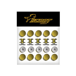 Confezione da 20 rivetti e ganci Scoot Boots