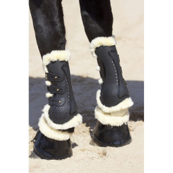 Ghette Proteck' Compet fodera in montone T de T Nero / naturale