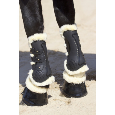 Ghette Proteck' Compet fodera in montone T de T Nero / naturale