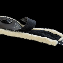 Sottopancia Acavallo Gel & Pvc Fodera rimovibile in lana Nero