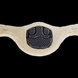 Sottopancia Acavallo Gel & Pvc Fodera rimovibile in lana Nero