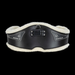 Sottopancia Anatomico Acavallo in Gel e PVC con Fodera in Lana Amovibile Nero Sottopancia Anatomico Acavallo in Gel e PVC con Fodera in Lana Amovibile Nero