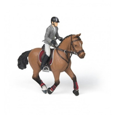 Figura Cavallo da concorso e cavaliere Papo Figura Cavallo da concorso e cavaliere Papo