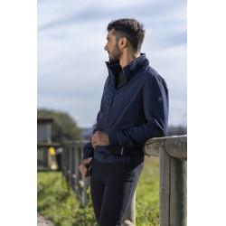 Giacca impermeabile Equithème Hugo Blu navy Giacca impermeabile Equithème Hugo Blu navy