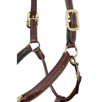 Capestro in cuoio cucito LeMieux Marrone