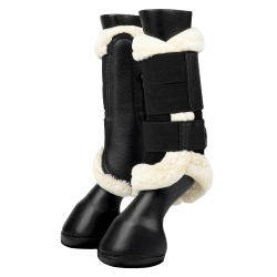 Stinchiere chiuse in montone LeMieux Edge Mesh Nero / naturale