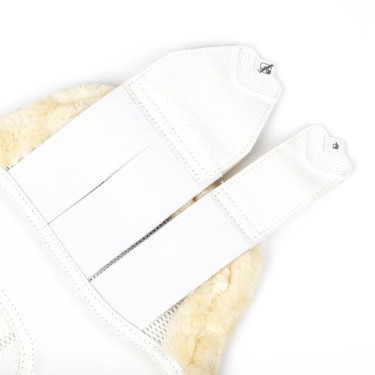 Stinchiere chiuse in montone LeMieux Edge Mesh Bianco