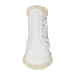 Stinchiere chiuse in montone LeMieux Edge Mesh Bianco