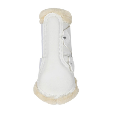 Stinchiere chiuse in montone LeMieux Edge Mesh Bianco